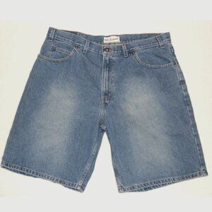 Faded Glory Women Size 40 (US Size 22) Relaxed Fit Jean Shorts, 100% Cotton